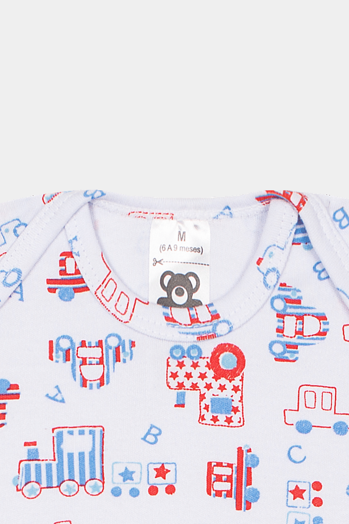 Body Suedine Manga Curta Estampado Carrinho Stolf