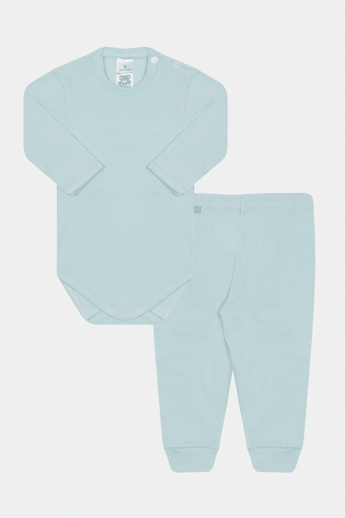 Conjunto Canelado Longo Acqua Stolf