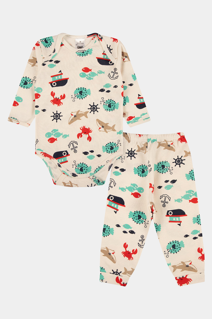 Conjunto Ribana Longo Fundo do Mar Stolf