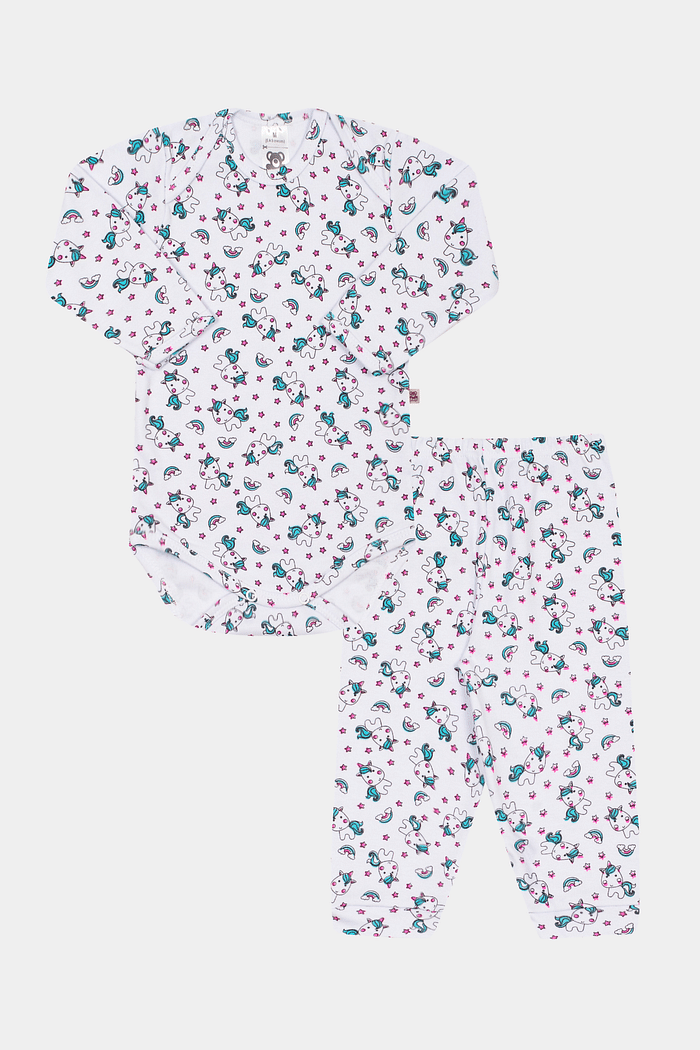 Conjunto Suedine Longo Unicórnio Stolf