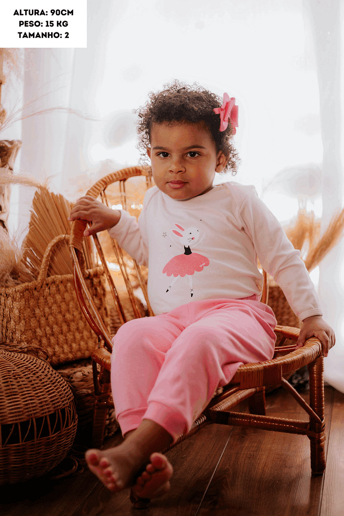 Conjunto Suedine Longo Coelha Bailarina Stolf