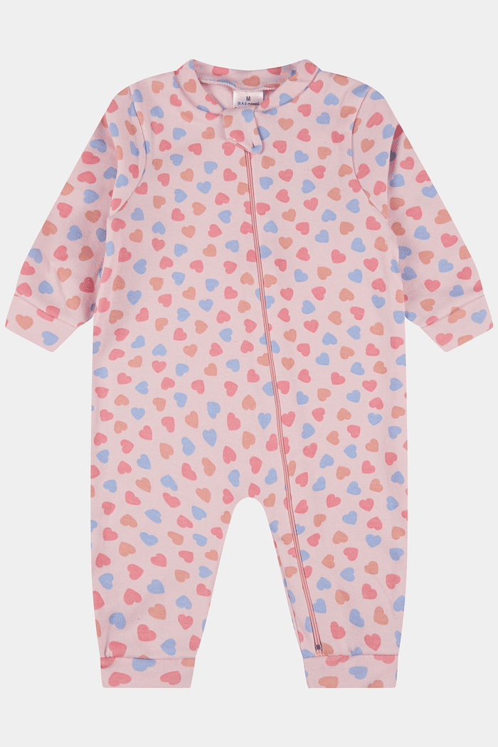 Macacão Suedine Longo Coração Stolf