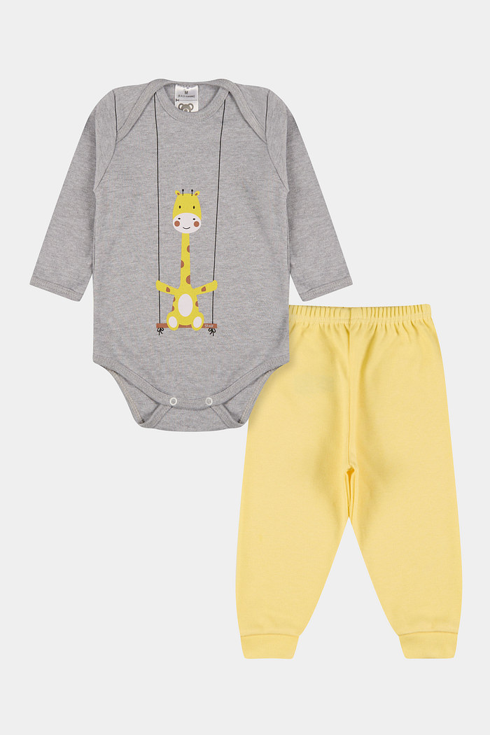 Conjunto Suedine Longo Girafa Mescla Stolf