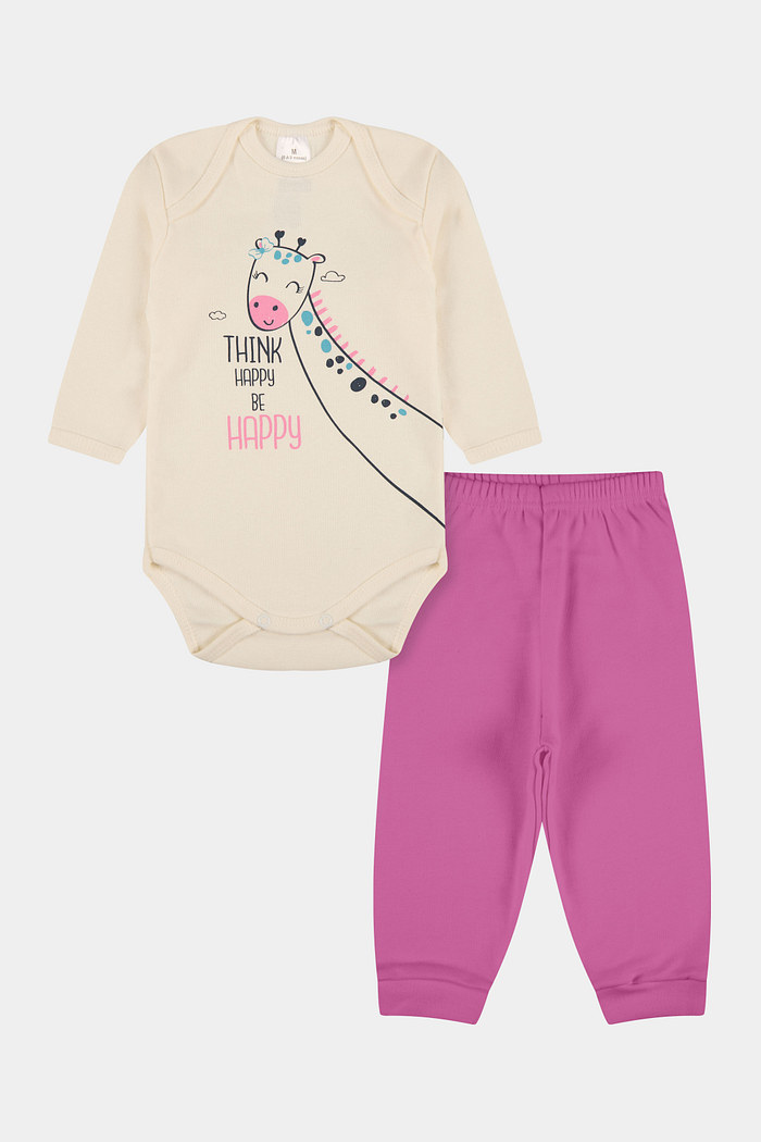 Conjunto Suedine Longo Girafa Off White Stolf