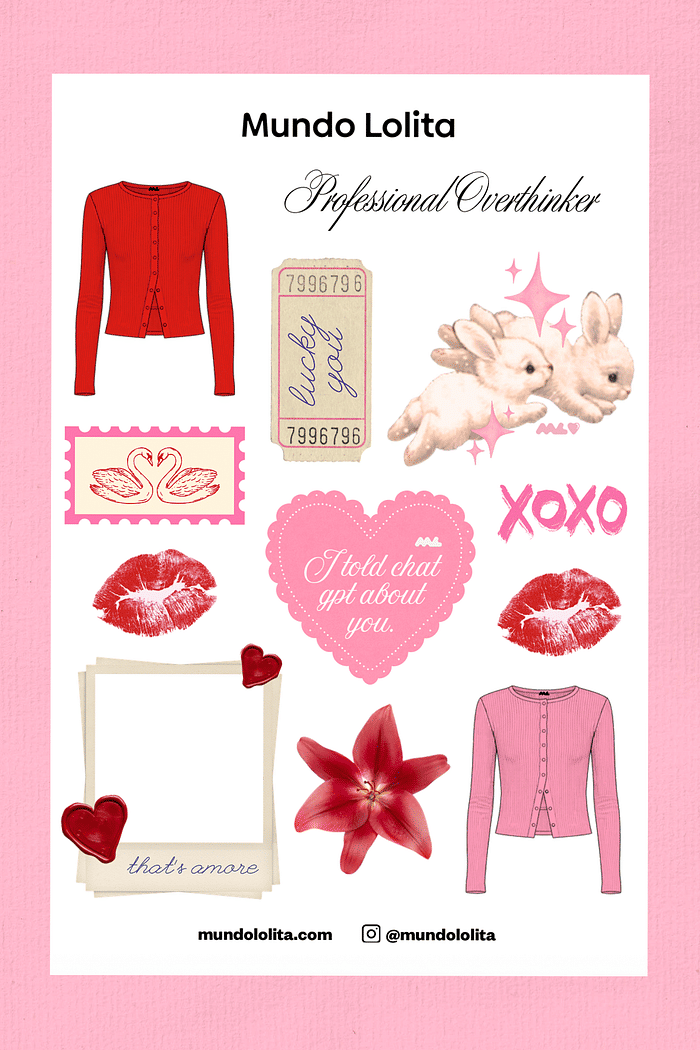 brinde adesivo amore mundo lolita