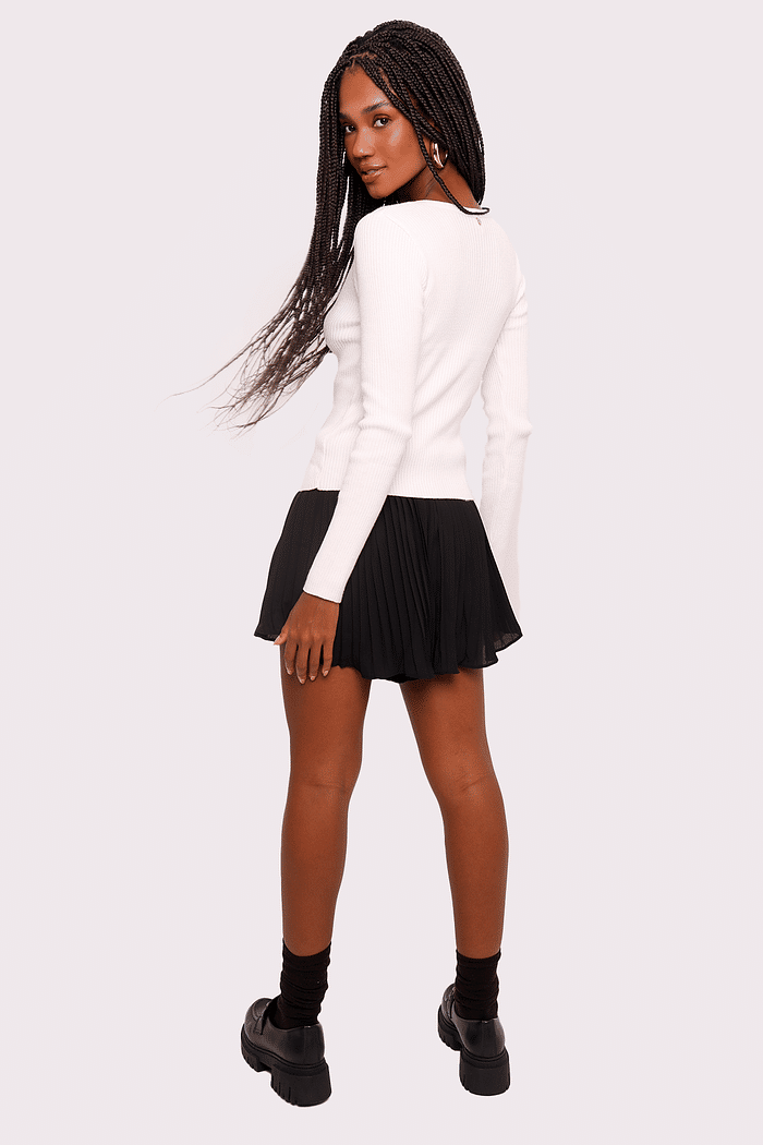 shorts/saia belle preto mundo lolita