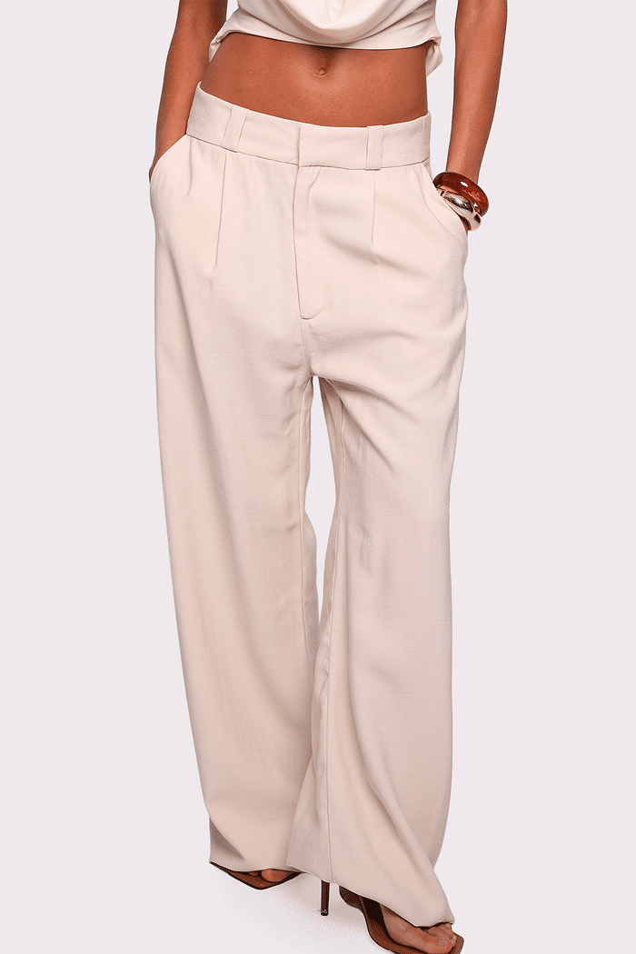 calça alfaiataria urban creme mundo lolita