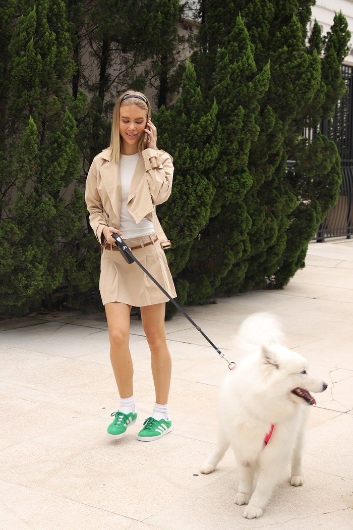 saia de alfaiataria bege macchiato mundo lolita