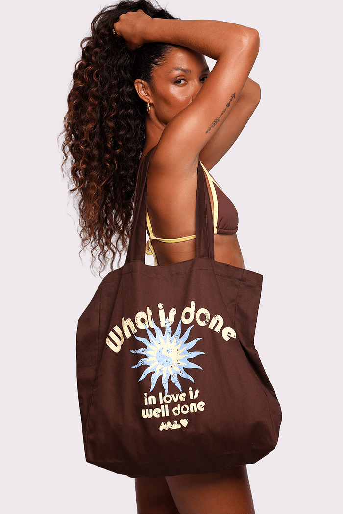 beach bag marrom well done mundo lolita