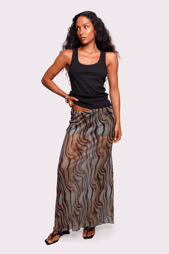 saia longa em tule selvaggia mundo lolita