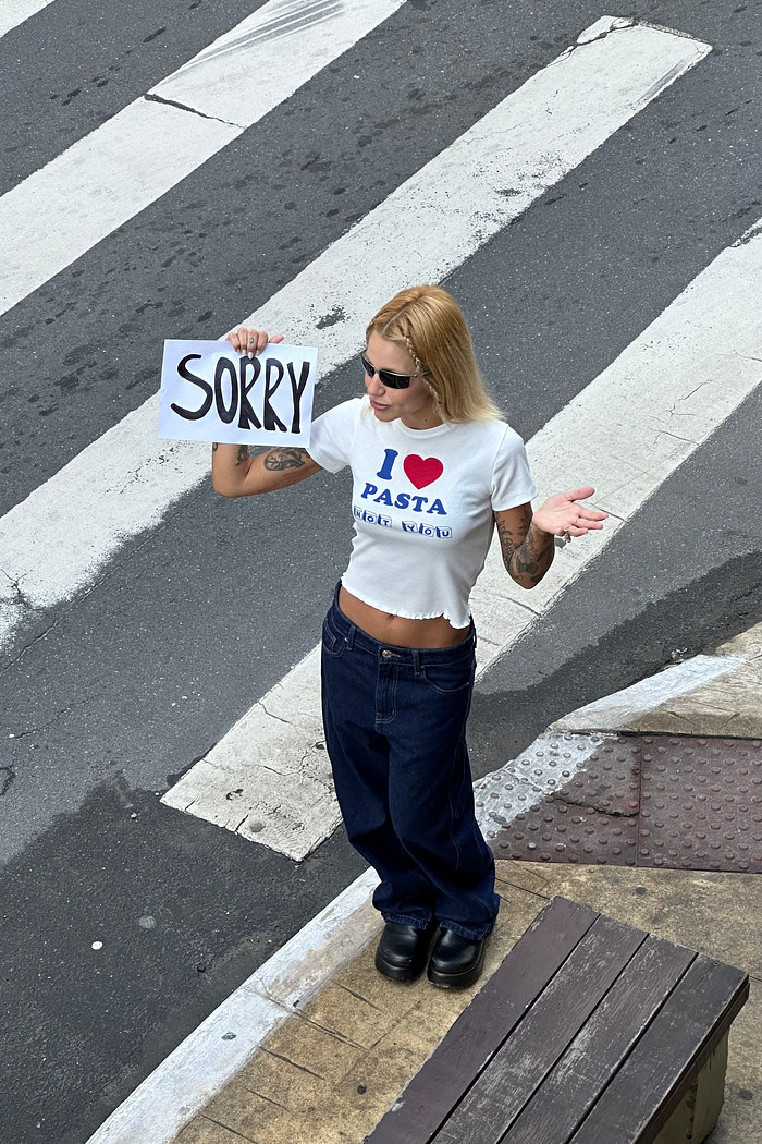 baby tee i love pasta mundo lolita