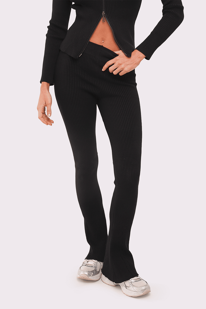 calça de tricô amore preta mundo lolita