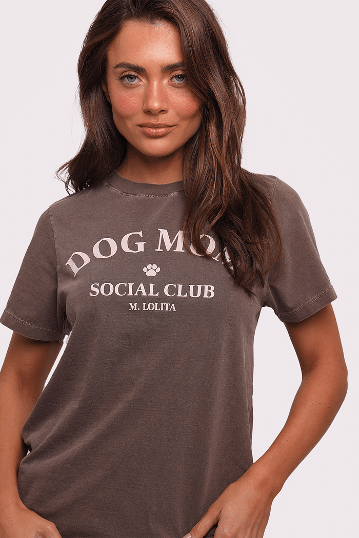 t-shirt caramelo dog mom mundo lolita
