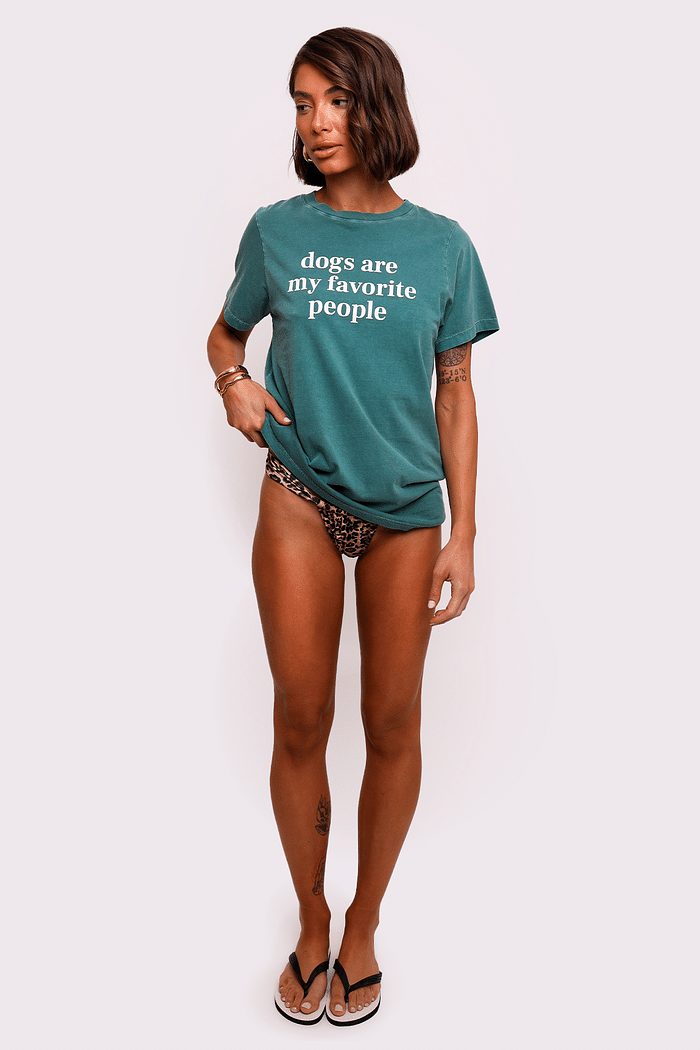 t-shirt verde my favorite people mundo lolita