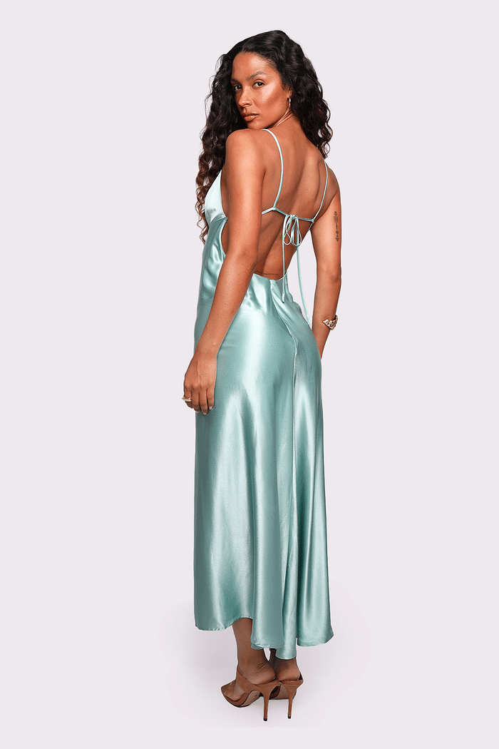 vestido luna verde água mundo lolita