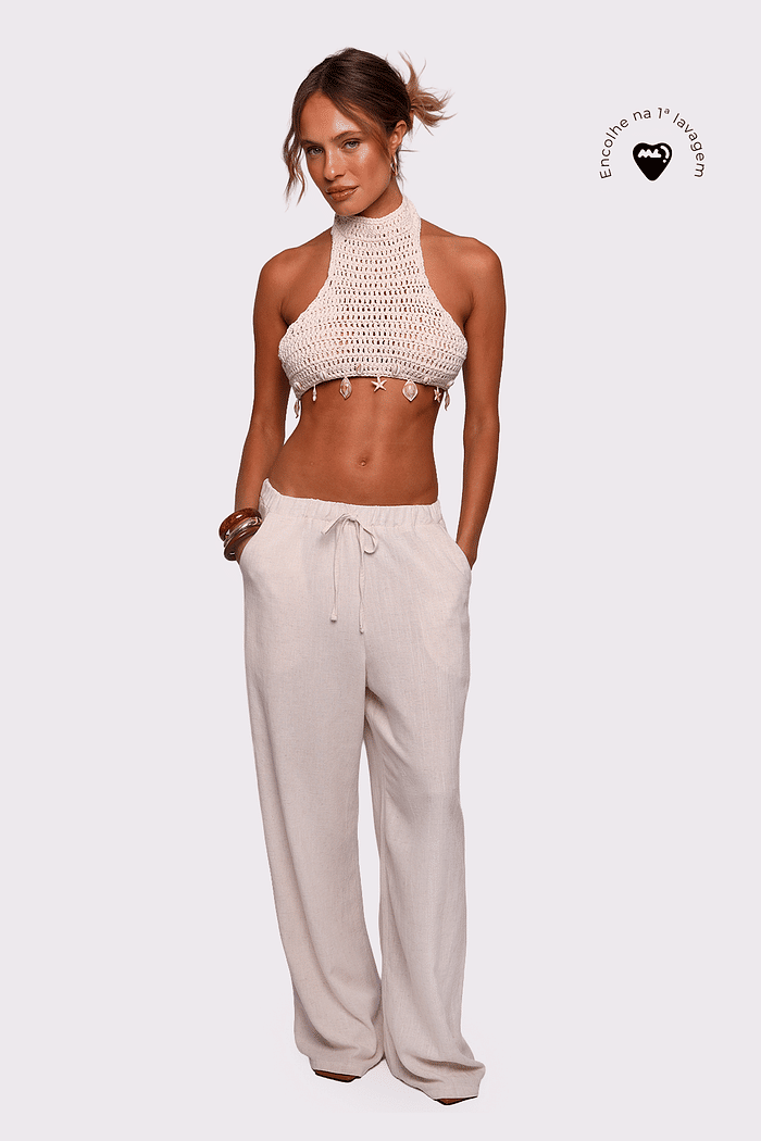 calça com elástico duna natural mundo lolita