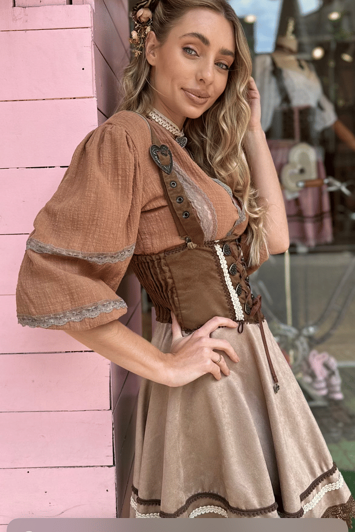 blusa camponesa wanda mundo lolita