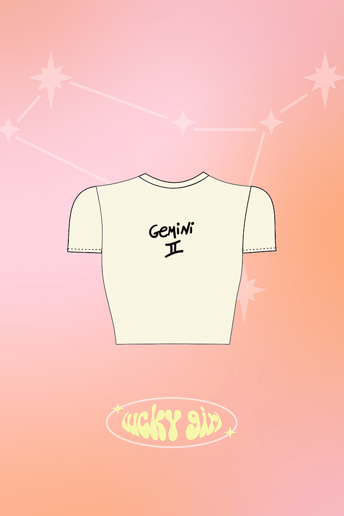 baby tee cropped zodiac gemini mundo lolita