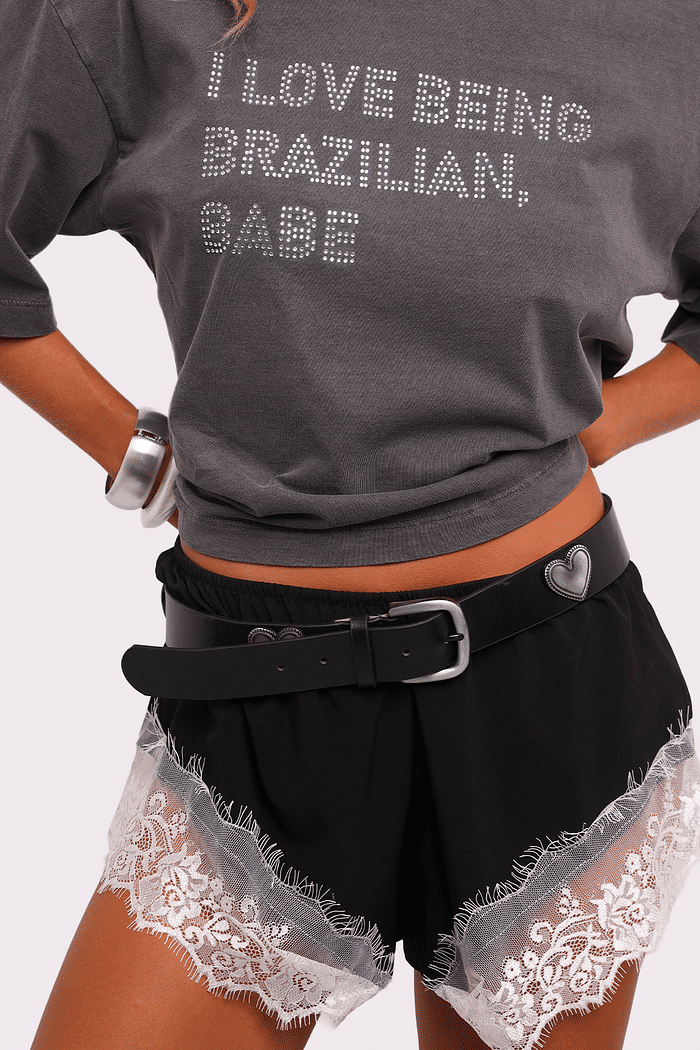 shorts lingerie kiara preto/off mundo lolita