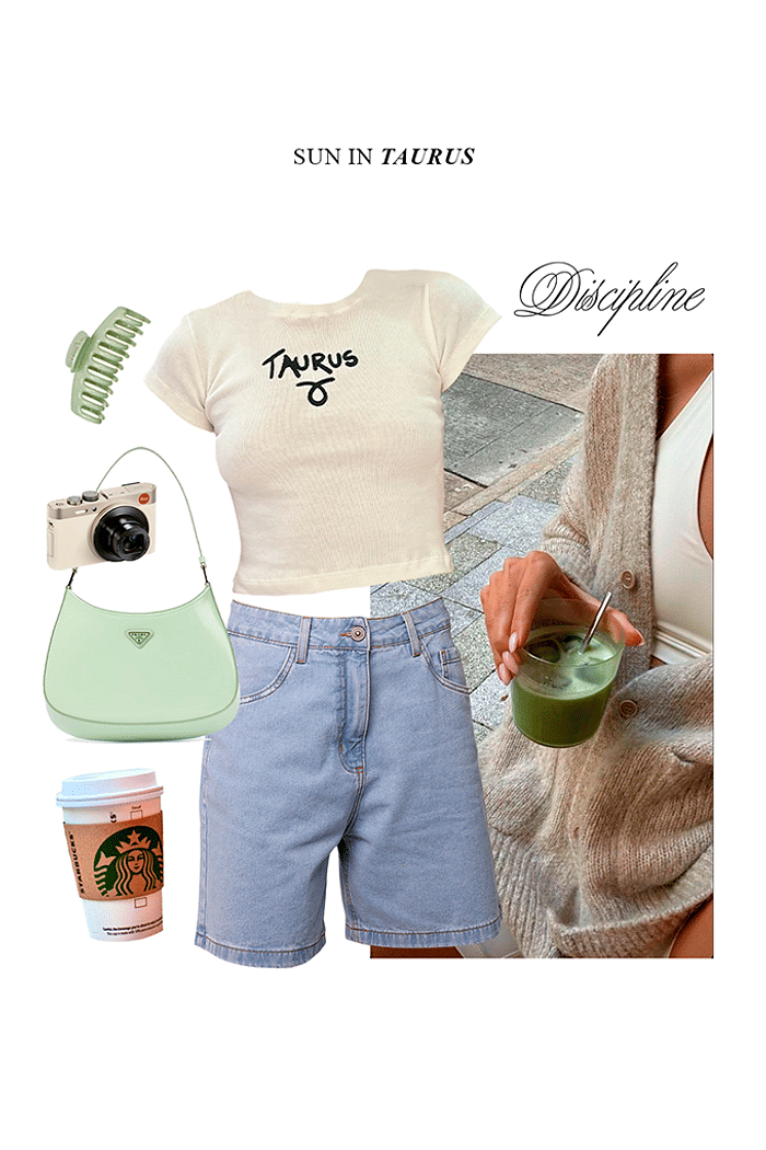 baby tee cropped zodiac taurus mundo lolita