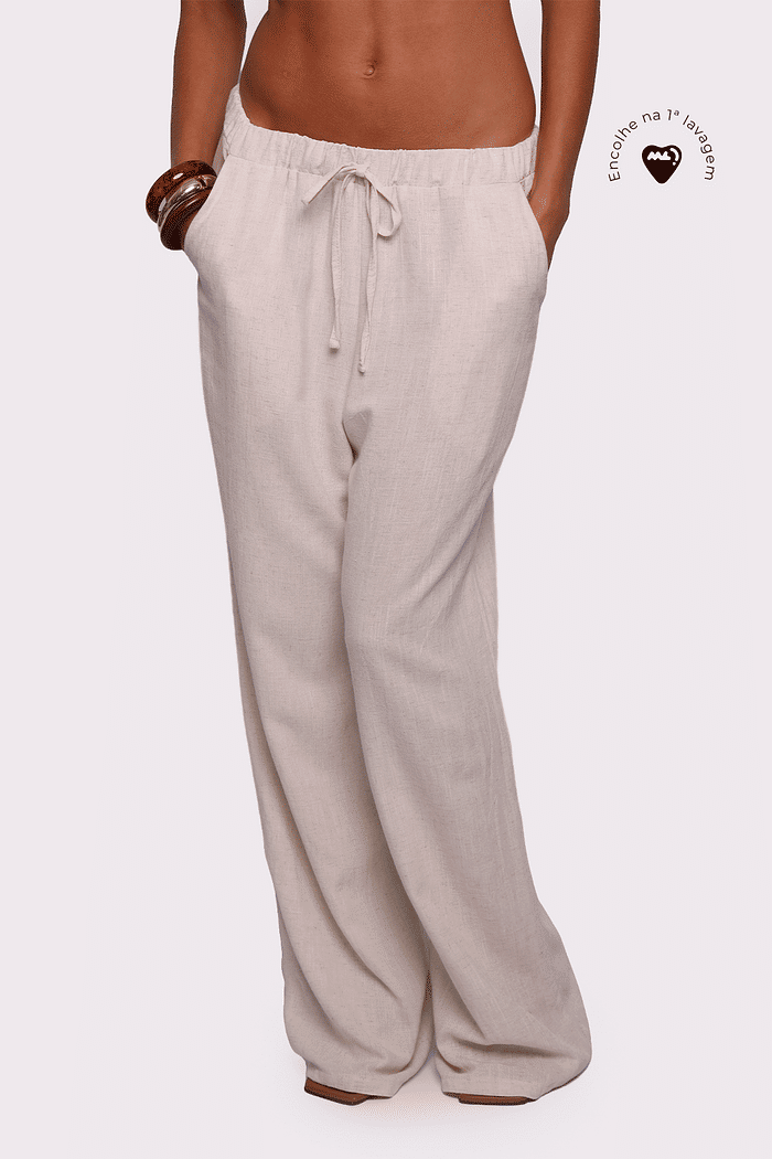 calça com elástico duna natural mundo lolita