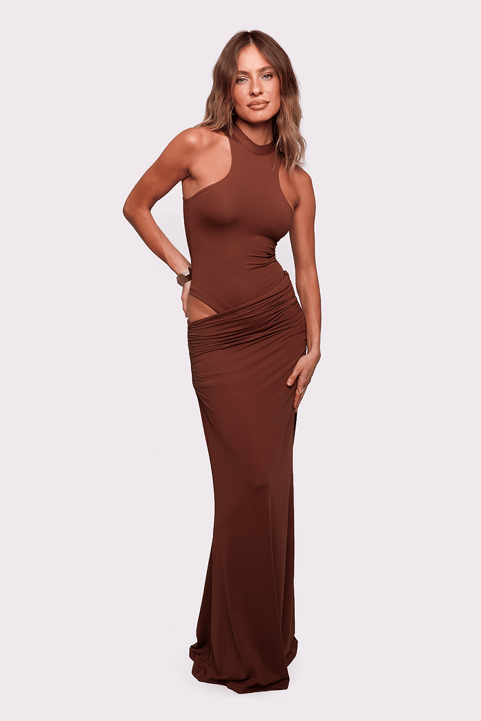 vestido três em um marrom energy mundo lolita