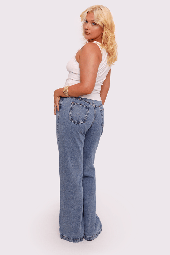 calça jeans bootcut mindy mundo lolita
