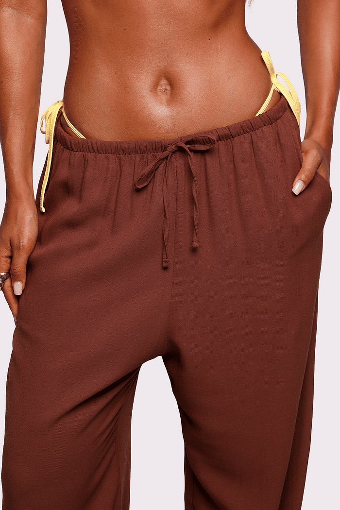 calça marrom dark coffee mundo lolita