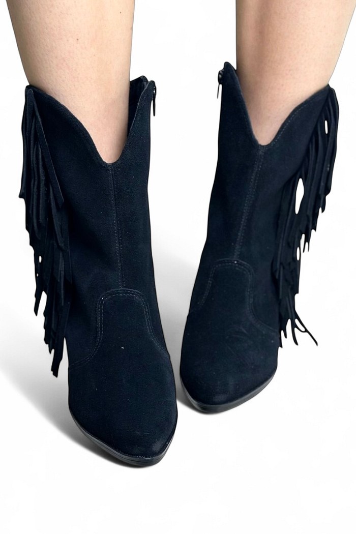 DOTHY - BOTA FRANJAS CAMURÇA PRETA