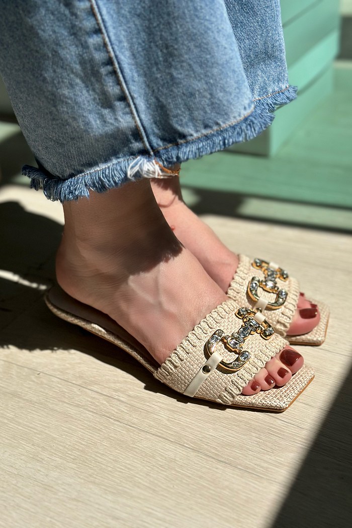 TINA  - TAMANCO PALHA OFF WHITE