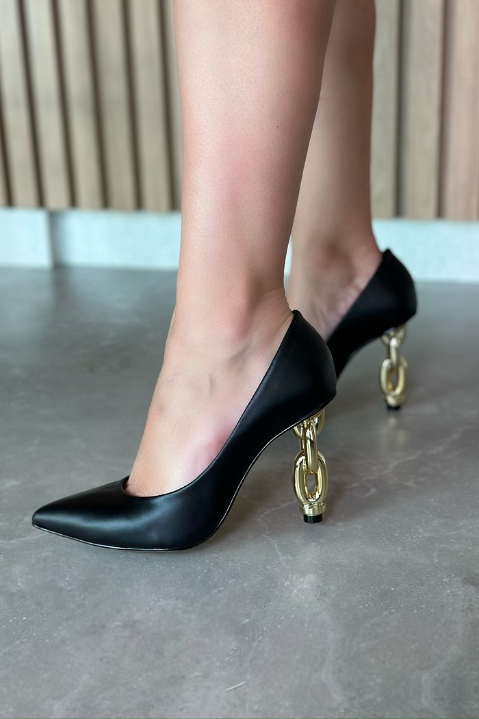 NATI - SCARPIN SALTO ARQUITETÔNICO PRETO