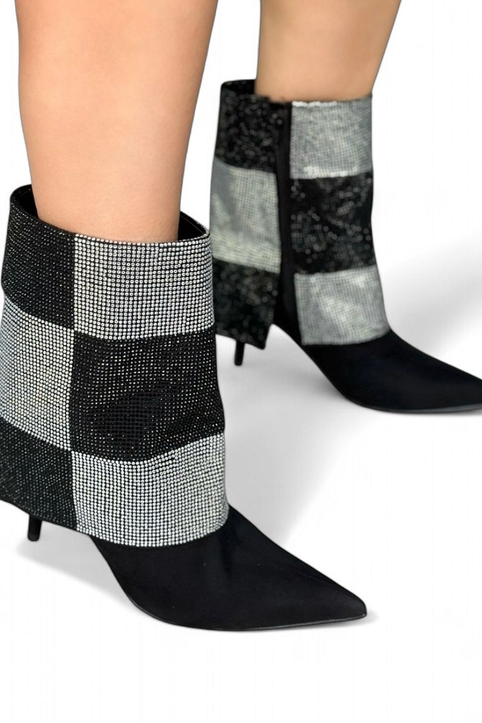 BRUNA - BOTA CAMURÇA CANO MÉDIO CAPA BRILHO PRETA