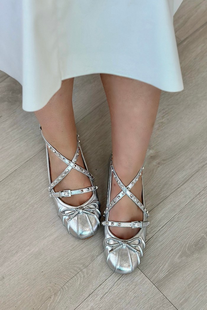 EMÍLIA  - SAPATILHA BAILARINA PRATA