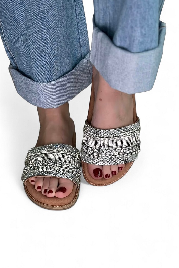 DÉBORA - BIRKEN SLIDE BRILHO SOLADO SUEDE CAMEL