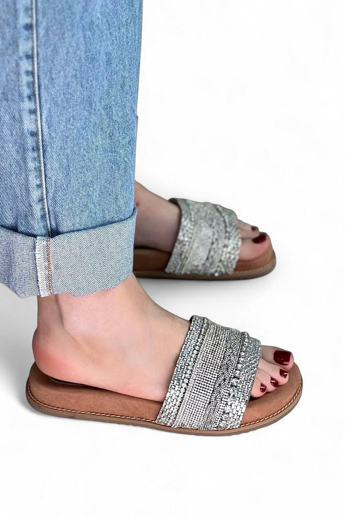 DÉBORA - BIRKEN SLIDE BRILHO SOLADO SUEDE CAMEL