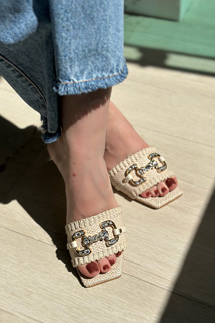 TINA  - TAMANCO PALHA OFF WHITE