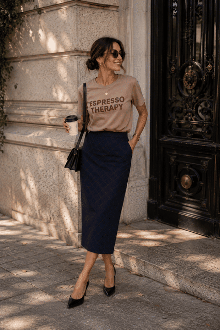 T-SHIRT ESTONADA EXPRESSO - BEGE BLUSH