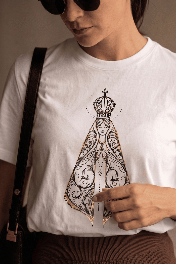 T-SHIRT NOSSA SENHORA - BRANCA