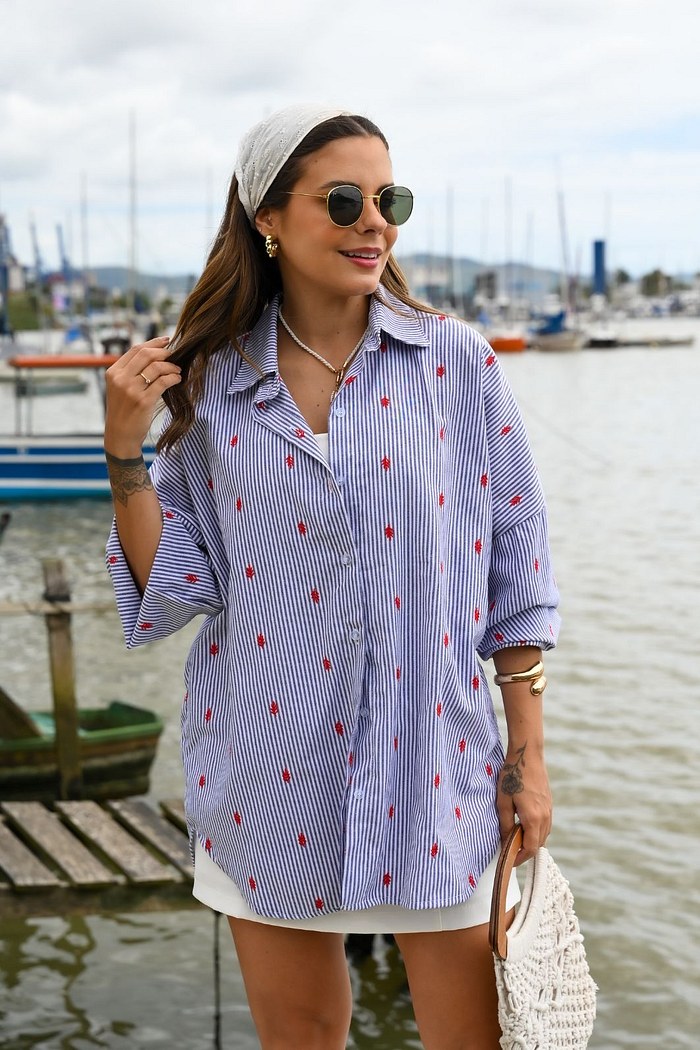 CAMISA OVERSIZED NAVY