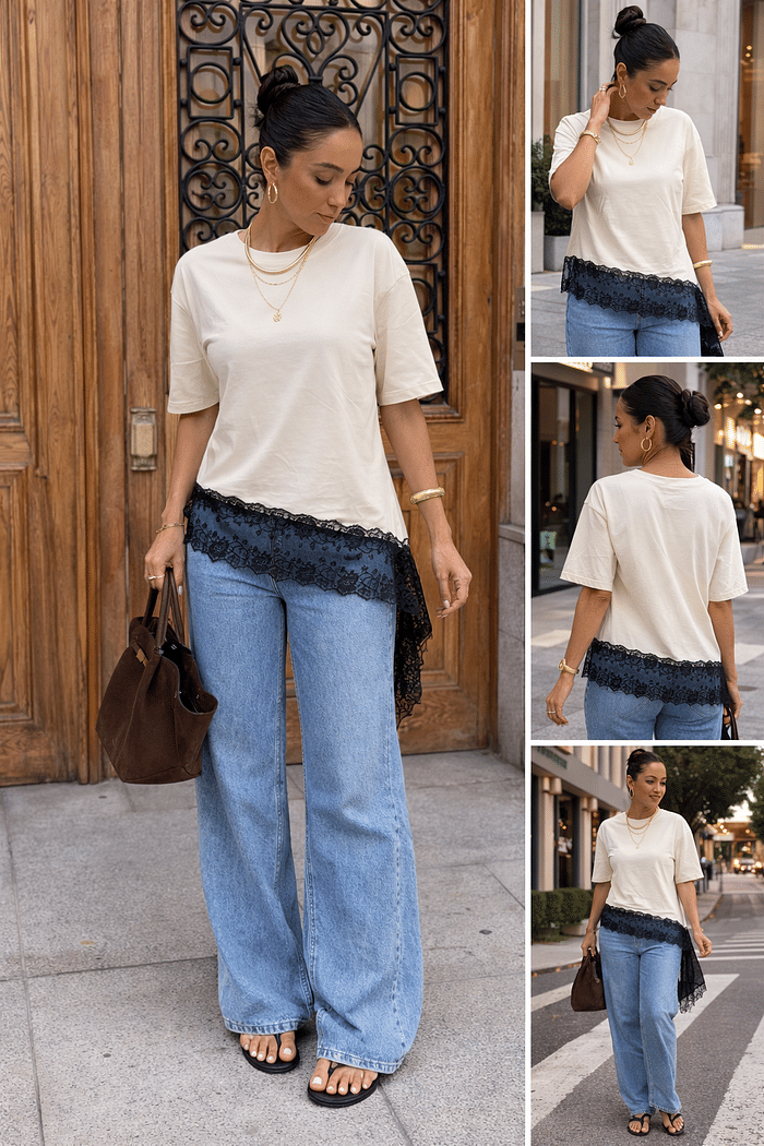 T-SHIRT OVERSIZED RENDA - OFF