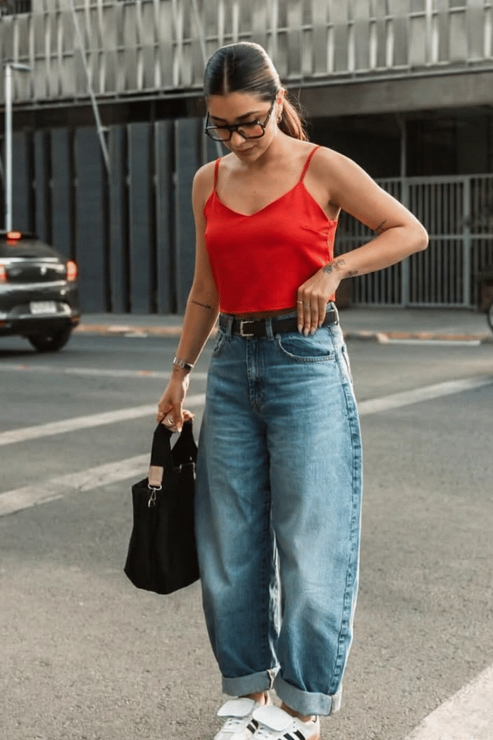 CROPPED DE ALCINHA - VERMELHO