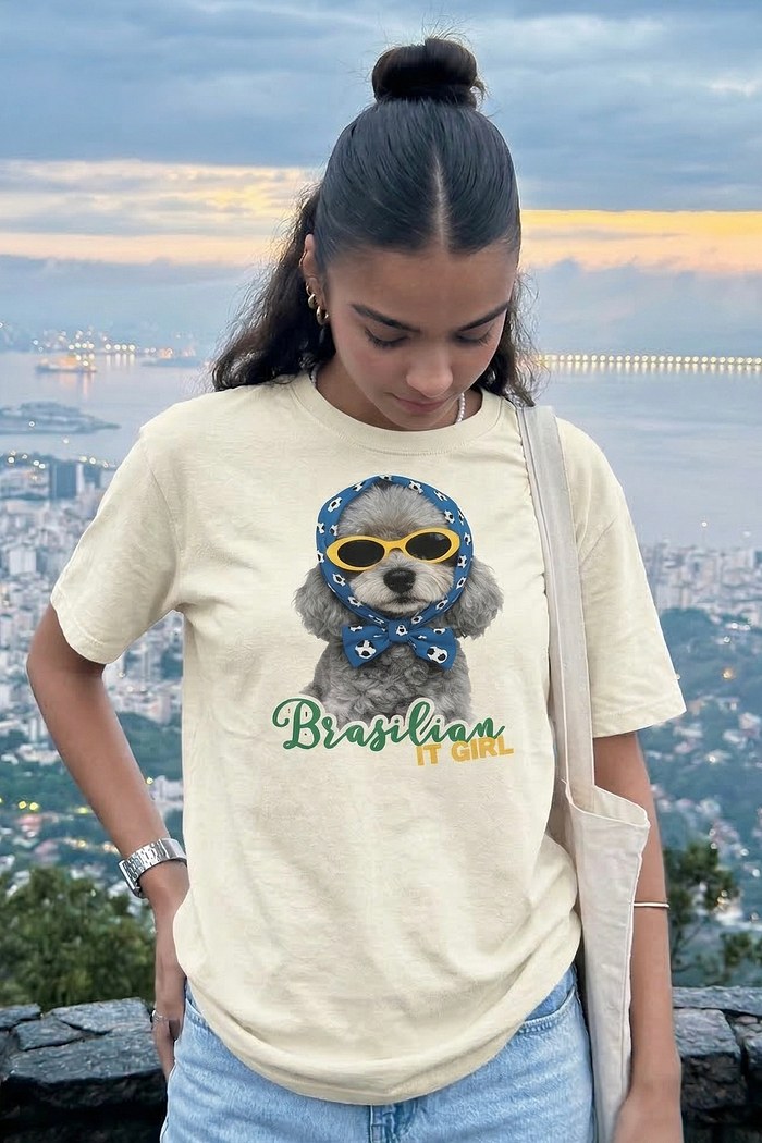 T-SHIRT OVERSIZED BRASILIAN -  OFF WHITE