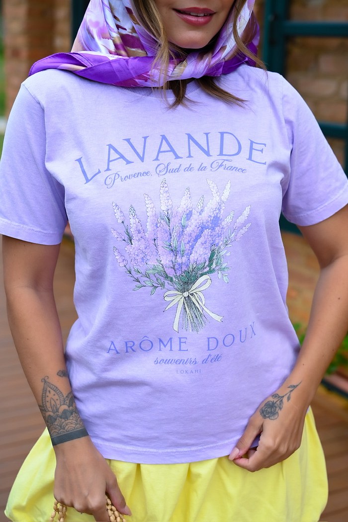 T-SHIRT ESTONADA PROVENCE - LILÁS