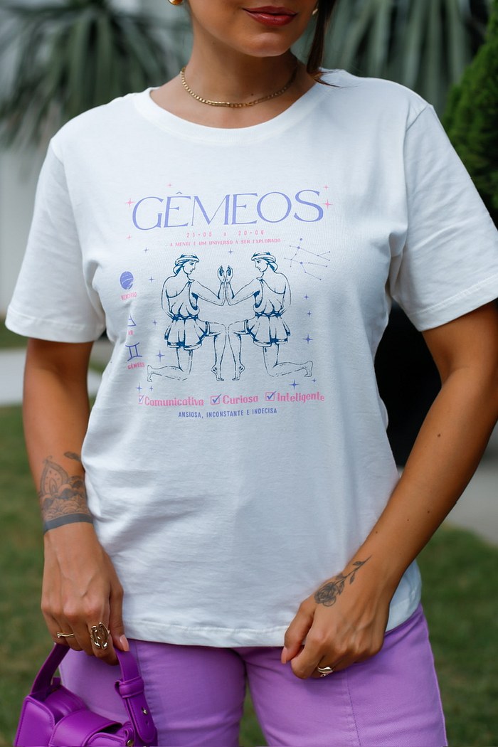 T-SHIRT GÊMEOS - OFF WHITE