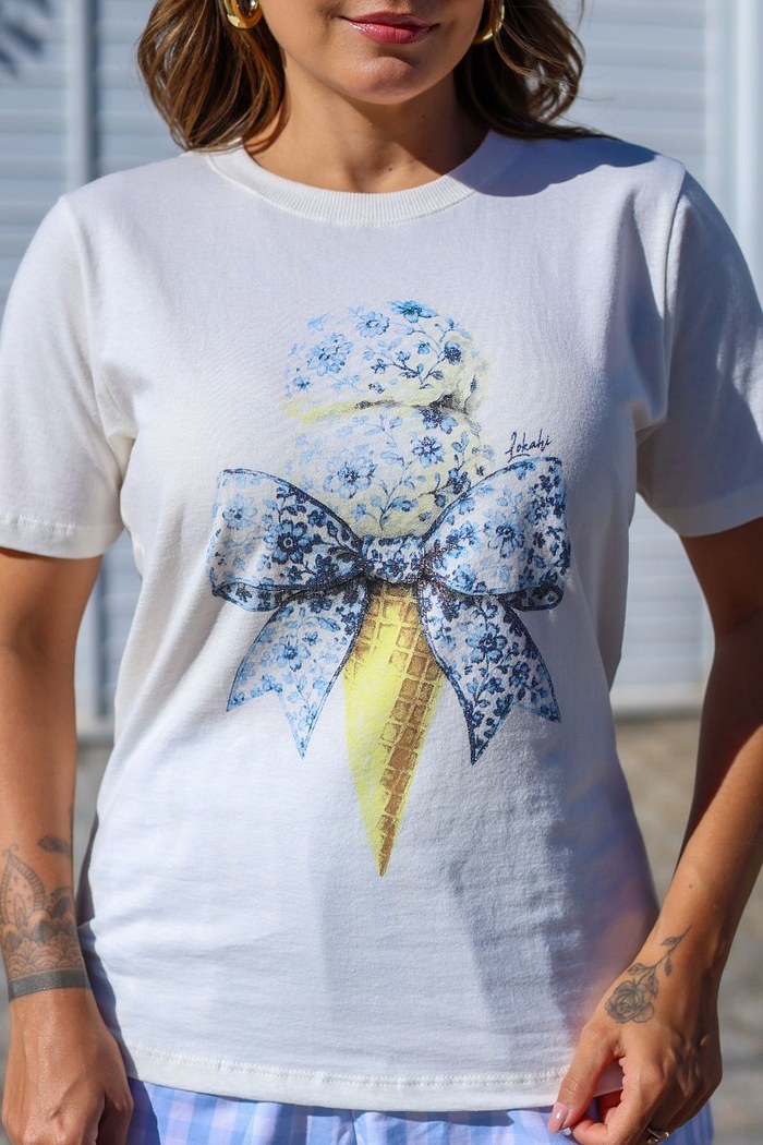 T-SHIRT ICE CREAM - OFF WHITE