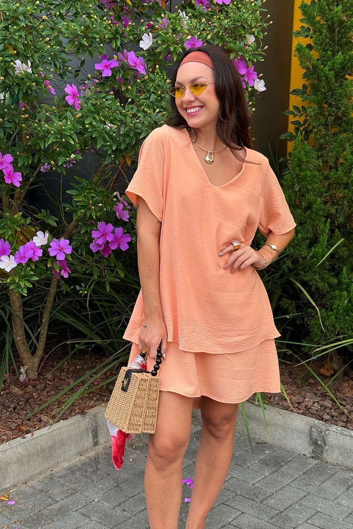 VESTIDO EMILY - PÊSSEGO