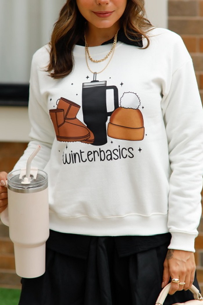 BLUSÃO MOLETOM WINTERBASICS - OFF WHITE