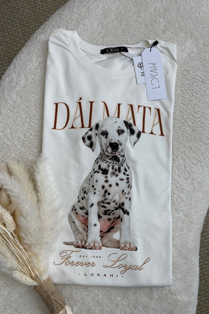T-SHIRT DÁLMATA - OFF WHITE