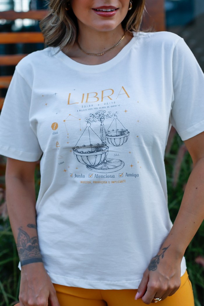 T-SHIRT LIBRA - OFF WHITE