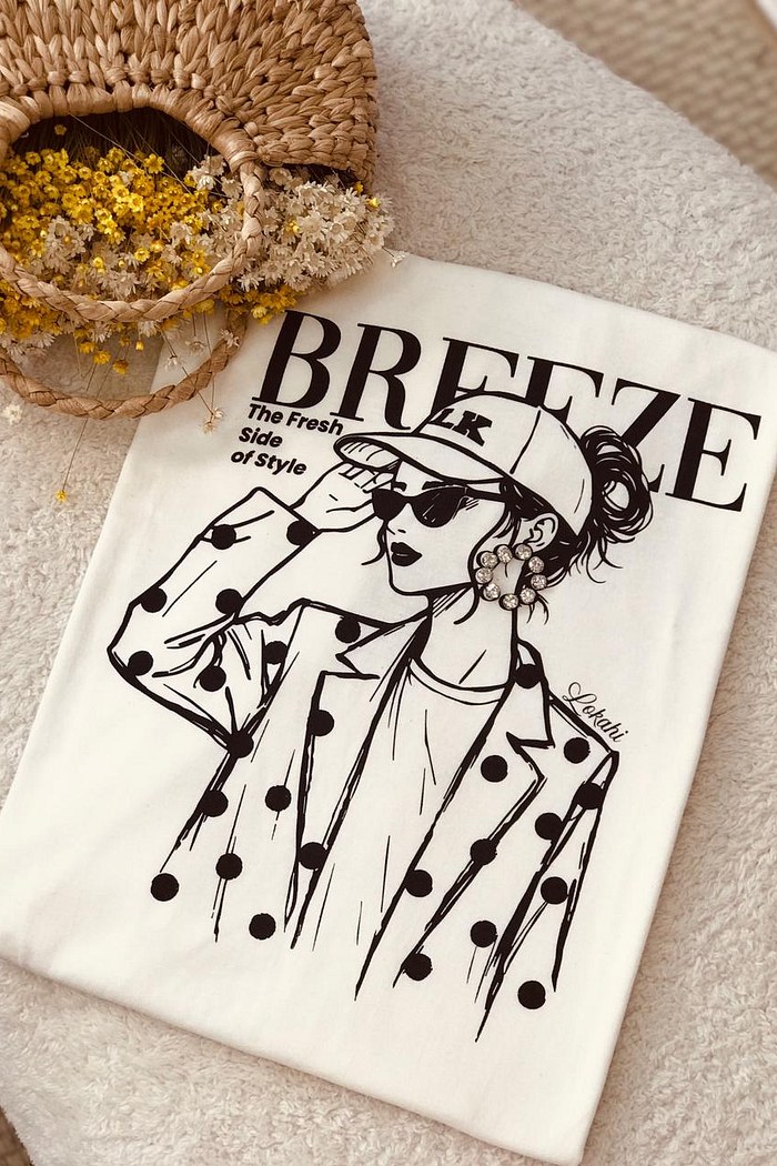 T-SHIRT OVERSIZED BREEZE- OFF WHITE